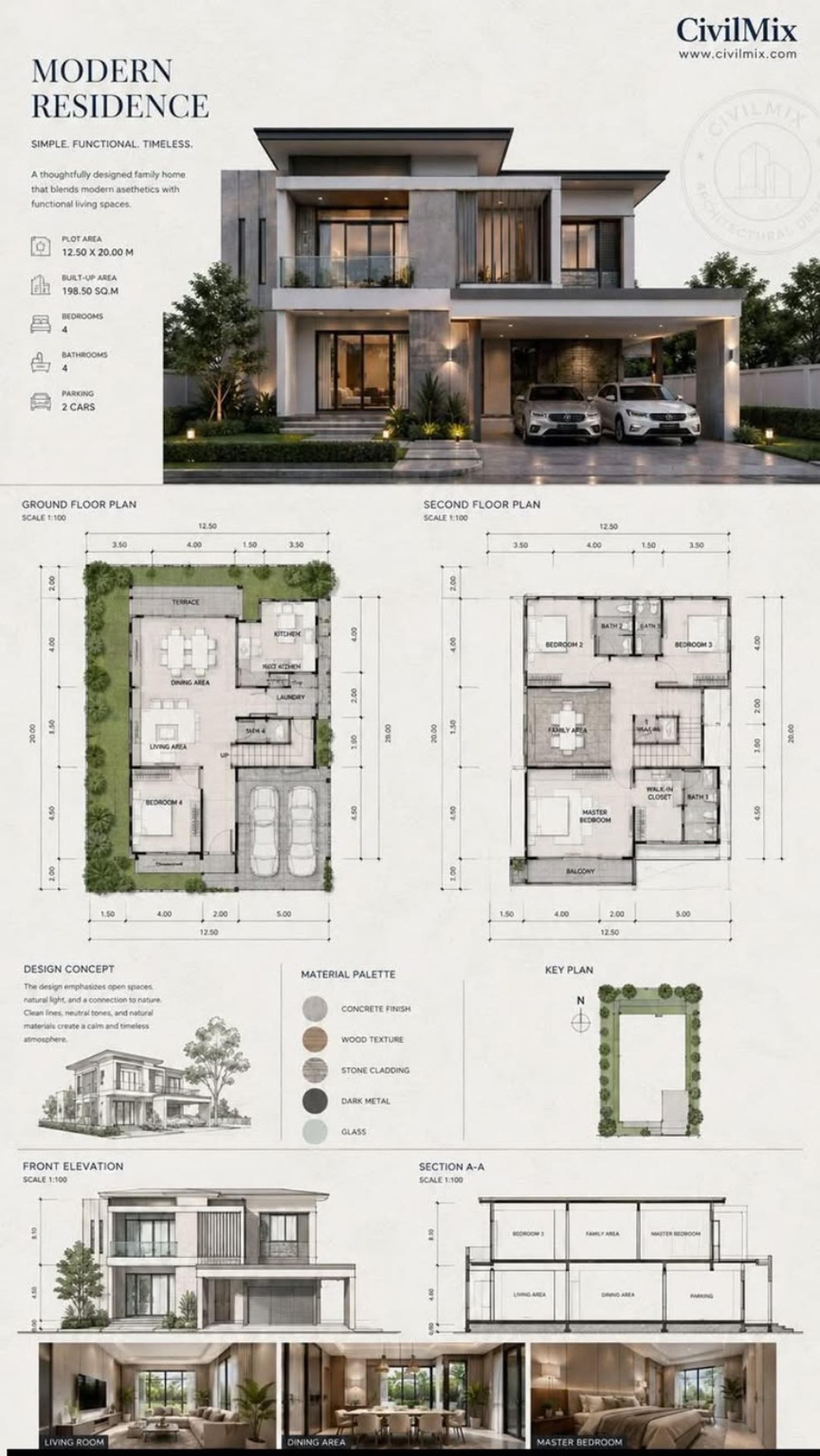 Modern Residence mimari konsepti